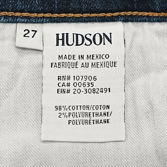 NWT HUDSON Holly High Rise Crop Flare Step Hem Jeans 27 Loss Control NEW - Picture 9 of 9